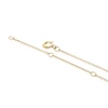 Thumbnail Image 5 of Sterling Silver & 18ct Gold Plated Vermeil 0.05ct Diamond Pavé Moon Pendant