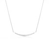 Thumbnail Image 0 of Silver 0.15ct Diamond Curved Bar Pendant