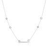 Thumbnail Image 0 of Silver 0.33ct Diamond Bezel Multi Necklace