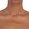 Thumbnail Image 1 of Silver 0.33ct Diamond Bezel Multi Necklace