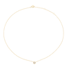 Thumbnail Image 2 of Sterling Silver & 18ct Gold Plated Vermeil 0.20ct Diamond Bezel Necklace