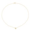 Thumbnail Image 2 of Sterling Silver & 18ct Gold Plated Vermeil 0.40ct Diamond Bezel Necklace