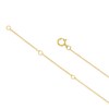 Thumbnail Image 3 of Sterling Silver & 18ct Gold Plated Vermeil 0.10ct Diamond & Sapphire Necklace
