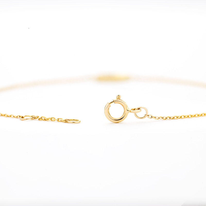 Main Image 3 of Sterling Silver & 18ct Gold Plated Vermeil 0.05ct Diamond Moon Pavé Bracelet
