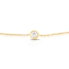 Thumbnail Image 2 of Sterling Silver & 18ct Gold Plated Vermeil 0.10ct Diamond Bezel Bracelet