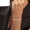 Thumbnail Image 1 of 9ct Yellow Gold 1ct Diamond Illusion Tennis Bracelet