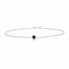 Thumbnail Image 1 of Sterling Silver Sapphire Bezel Bracelet