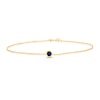 Thumbnail Image 0 of Sterling Silver & 18ct Gold Plated Vermeil Sapphire Bezel Bracelet