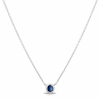 Thumbnail Image 1 of Sterling Silver Sapphire Bezel Necklace