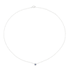 Thumbnail Image 2 of Sterling Silver Sapphire Bezel Necklace