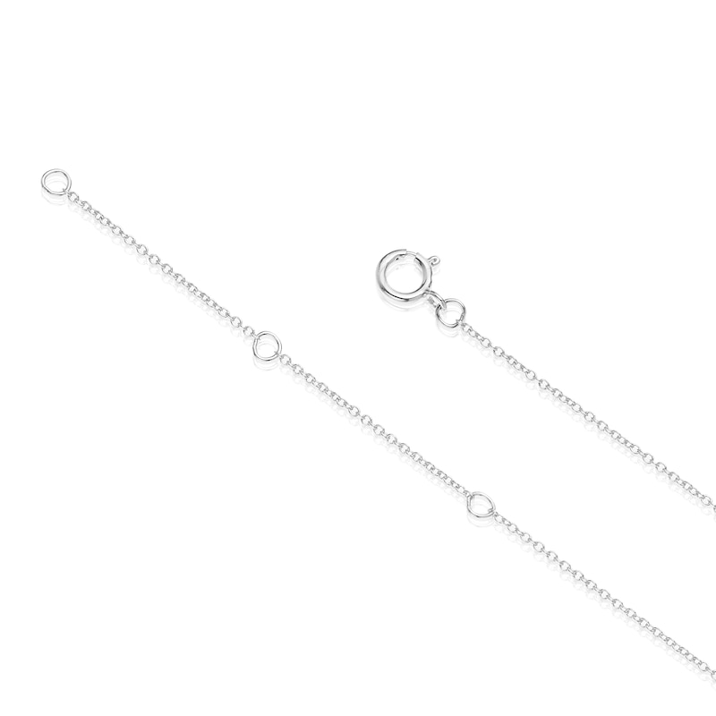 Main Image 3 of Sterling Silver Sapphire Bezel Necklace