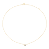 Thumbnail Image 2 of Sterling Silver & 18ct Gold Plated Vermeil Sapphire Bezel Necklace