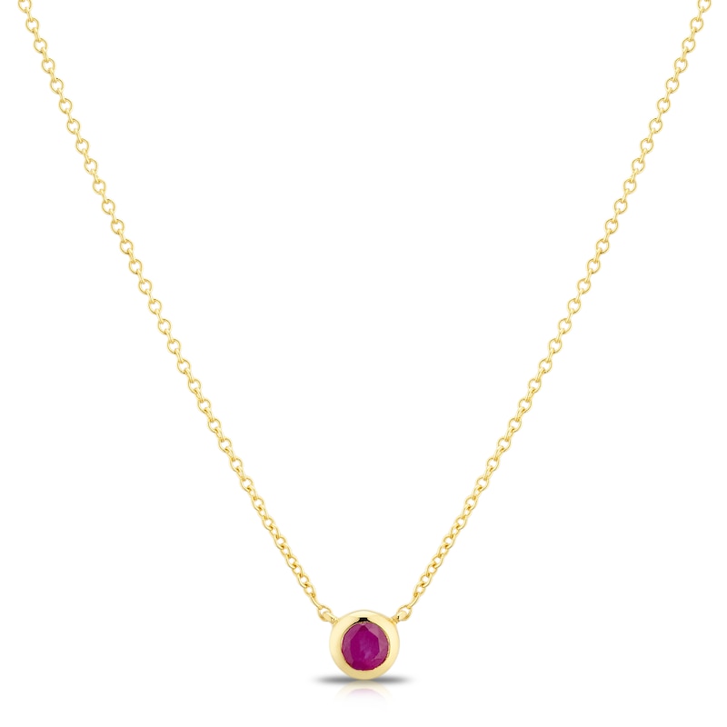 Ruby pendant necklace