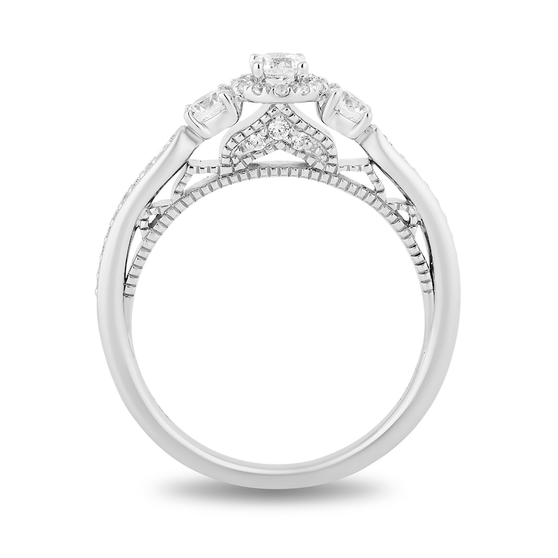 Main Image 2 of Enchanted Disney Fine Jewellery 0.50ct Diamond Jasmine Ring
