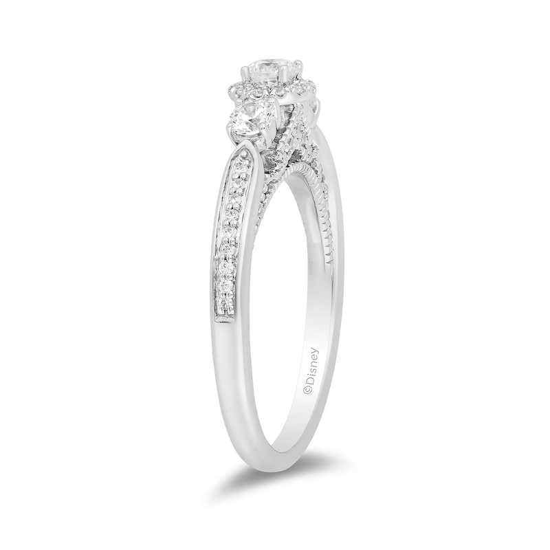 Main Image 4 of Enchanted Disney Fine Jewellery 0.50ct Diamond Jasmine Ring