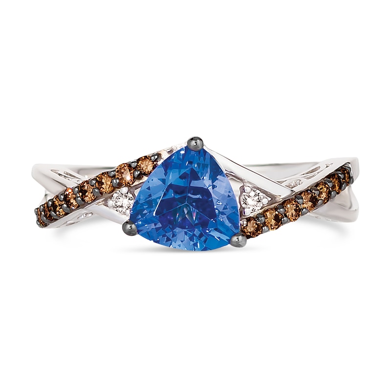Main Image 1 of Le Vian 14ct Vanilla Gold 0.18ct Diamond & Tanzanite Ring