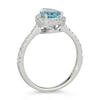 Thumbnail Image 2 of Le Vian 14ct Vanilla Gold 0.29ct Diamond & Aquamarine Ring