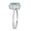 Thumbnail Image 3 of Le Vian 14ct Vanilla Gold 0.29ct Diamond & Aquamarine Ring