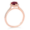Thumbnail Image 2 of Le Vian 14ct Rose Gold 0.29ct Diamond & Rhodolite Ring