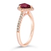 Thumbnail Image 3 of Le Vian 14ct Rose Gold 0.29ct Diamond & Rhodolite Ring