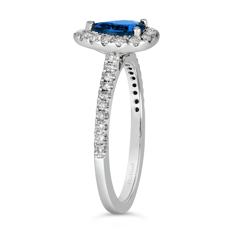 Main Image 4 of Le Vian 14ct Vanilla Gold 0.37ct Diamond & Sapphire Ring