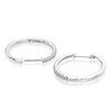 Thumbnail Image 2 of Sterling Silver Diamond 0.25ct Hoop Earrings