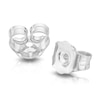 Thumbnail Image 3 of Sterling Silver 0.33ct Diamond Stud Earrings