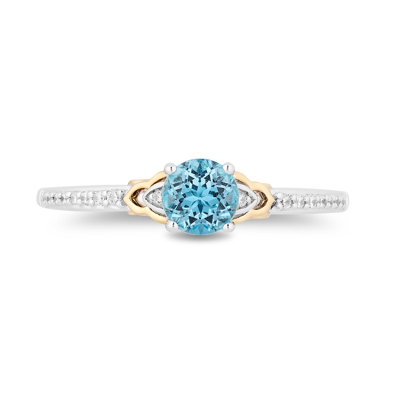 Main Image 1 of Enchanted Disney Fine Jewellery 0.10ct Diamond Jasmine Ring