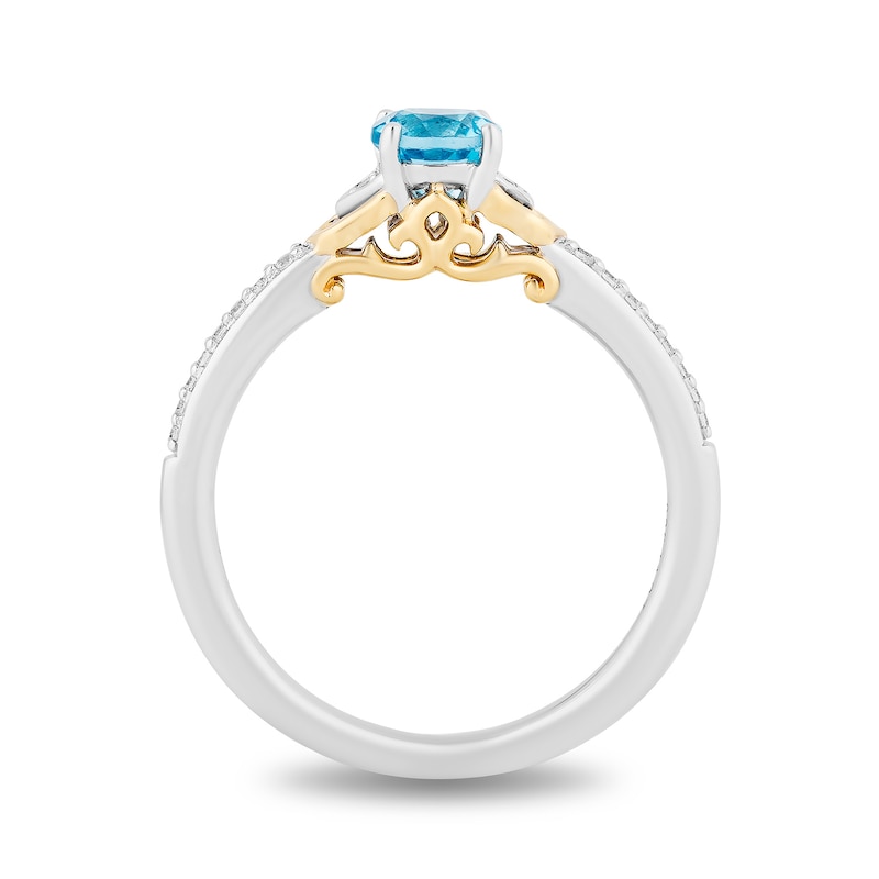 Main Image 2 of Enchanted Disney Fine Jewellery 0.10ct Diamond Jasmine Ring