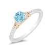 Thumbnail Image 3 of Enchanted Disney Fine Jewellery 0.10ct Diamond Jasmine Ring