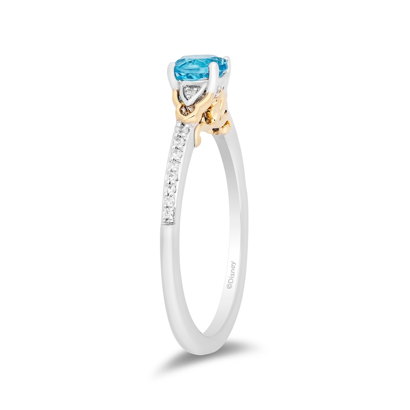Main Image 4 of Enchanted Disney Fine Jewellery 0.10ct Diamond Jasmine Ring