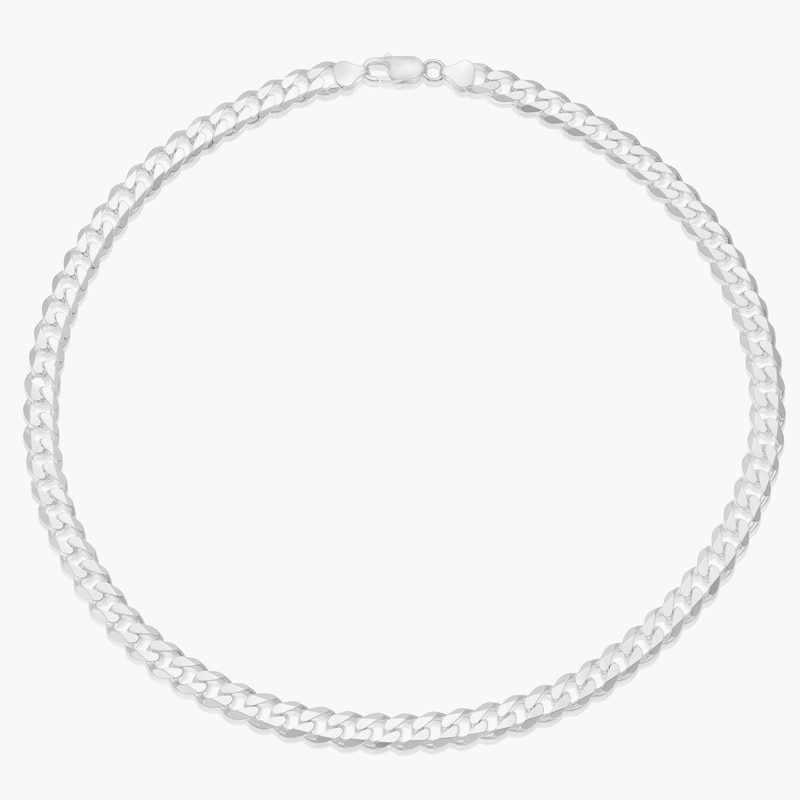 Men's Silver Curb Chain 20'' | H.Samuel
