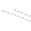 Thumbnail Image 2 of Men's Silver Flat Curb Chain 22''