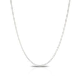 Men's Sterling Silver 20" Foxtail Chain