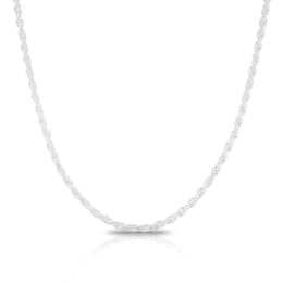 Men's Silver Rope Chain 22''