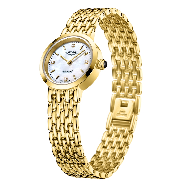 Main Image 2 of Rotary Balmoral Ladies' Yellow Gold Tone Bracelet Watch