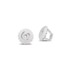 Thumbnail Image 3 of Silver 0.10ct Diamond Square Screw Back Stud Earrings