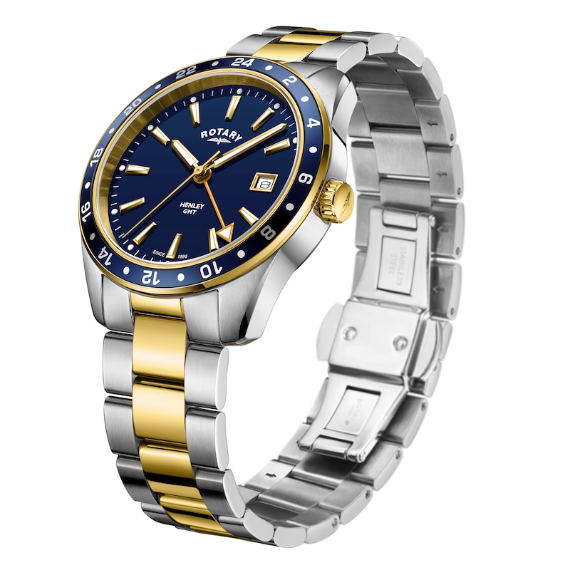 Rotary Henley Men's Two Tone Bracelet Watch