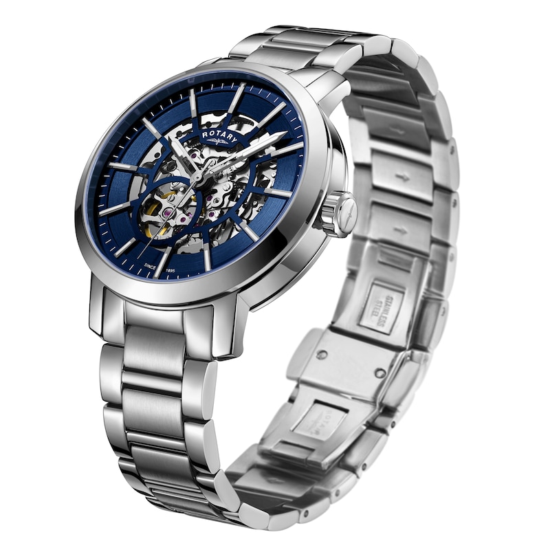 Main Image 2 of Rotary Men's Greenwich Stainless Steel Bracelet Watch
