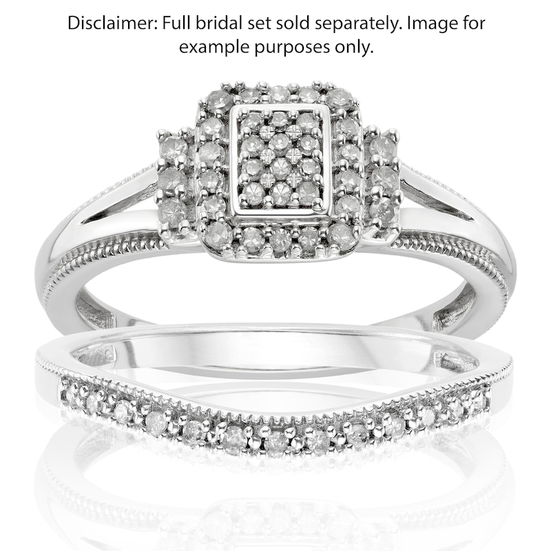 Main Image 2 of Perfect Fit Argentium Silver Eternity Diamond Ring