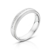 Thumbnail Image 2 of Sterling Silver 0.04ct Diamond Pavé Men's Ring