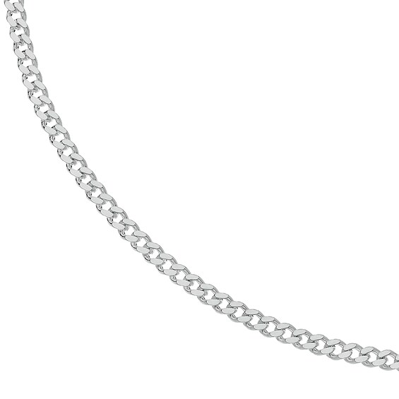 Sterling Silver 18" Curb 3mm Chain Necklace