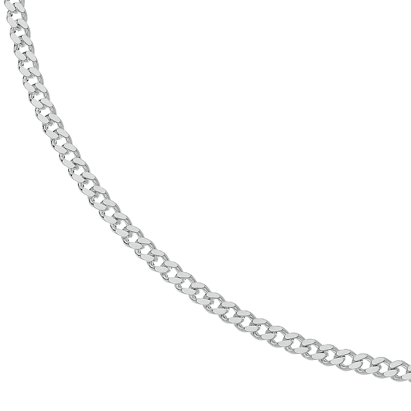 Main Image 1 of Sterling Silver 18" Curb 3mm Chain Necklace
