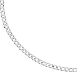 Sterling Silver 18" Curb 4mm Chain Necklace