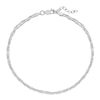 Thumbnail Image 0 of Sterling Silver Twisted Double Chain Anklet
