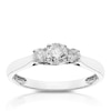 Thumbnail Image 1 of 9ct White Gold 0.50ct Diamond Three Stone Ring