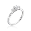 Thumbnail Image 2 of 9ct White Gold 0.50ct Diamond Three Stone Ring