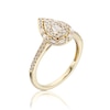 Thumbnail Image 1 of 9ct Yellow Gold 0.40ct Diamond Cluster Pear Shaped Ring