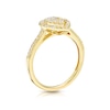 Thumbnail Image 2 of 9ct Yellow Gold 0.40ct Diamond Cluster Pear Shaped Ring