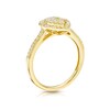 Thumbnail Image 2 of 9ct Yellow Gold 0.40ct Diamond Cluster Pear Shaped Ring